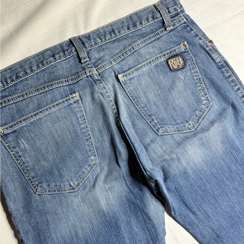Rock '47 By Wrangler Women’s Boot Cut Denim Jeans Medium Wash Size 31 - Picture 10 of 11